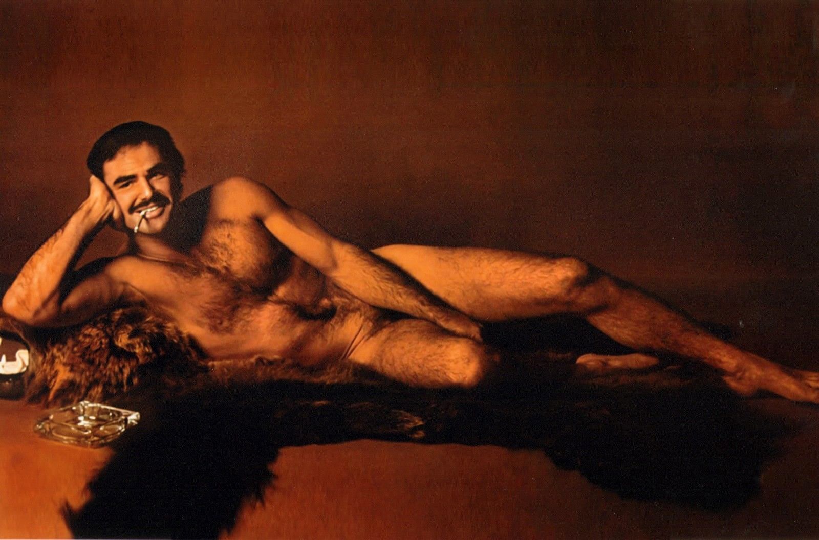 Burt reynolds bear rug